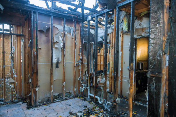 Professional Fire Damage Cleanup technician working in Taylors Falls, MN